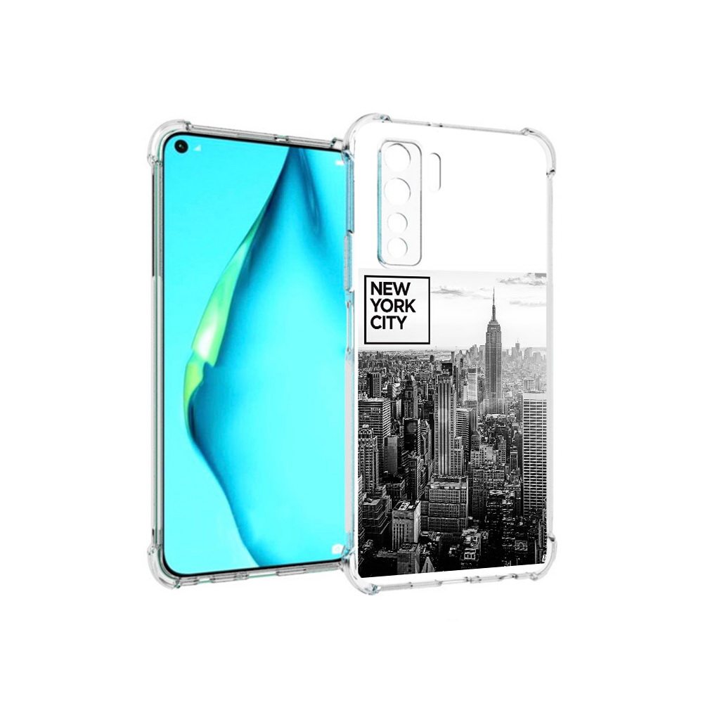 

Чехол MyPads Tocco для Huawei Nova 7 SE черно белый ньюерк, Прозрачный, Tocco