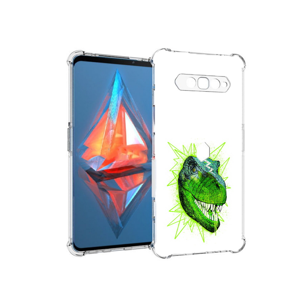 

Чехол MyPads Tocco для Xiaomi Black Shark 4 зеленый динозавр (PT162389.266.358), Прозрачный, Tocco