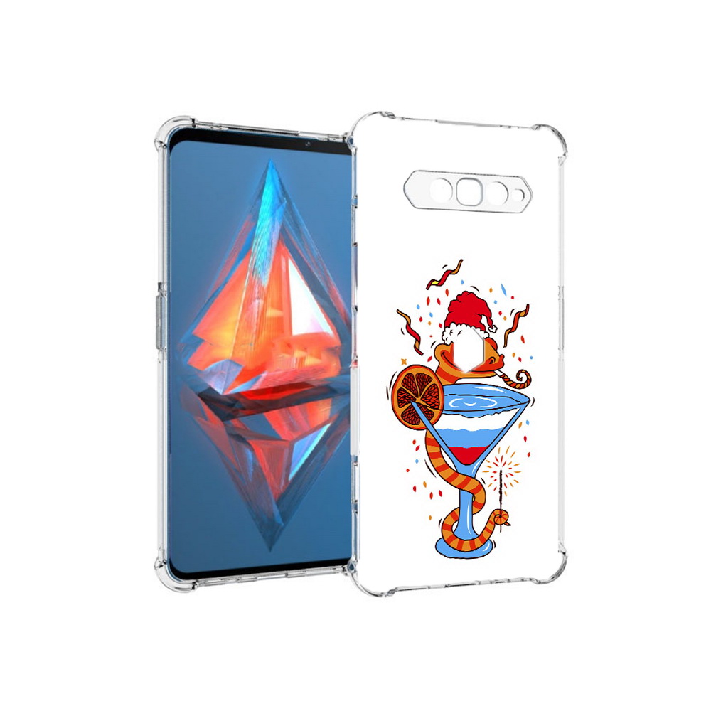 

Чехол MyPads Tocco для Xiaomi Black Shark 4 змейка (PT162389.266.364), Прозрачный, Tocco