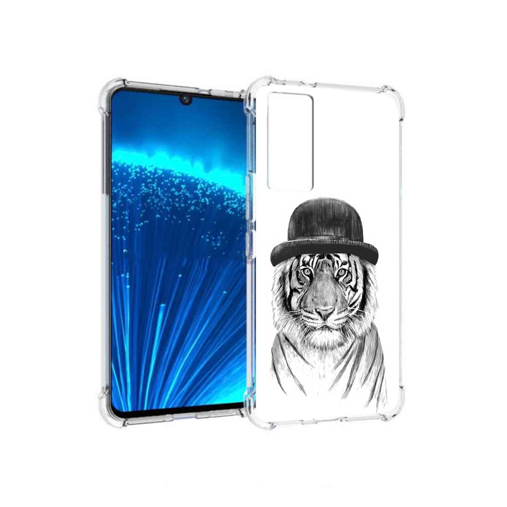 

Чехол MyPads Tocco для Vivo V21E тигр британец (PT226954.394.641), Прозрачный, Tocco