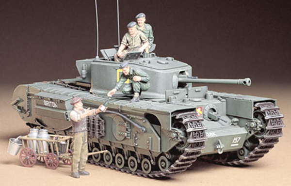 

Модель Tamiya 1/35 тяжелый пехотный танк Mk.IV Churchill Mk.VII 35210