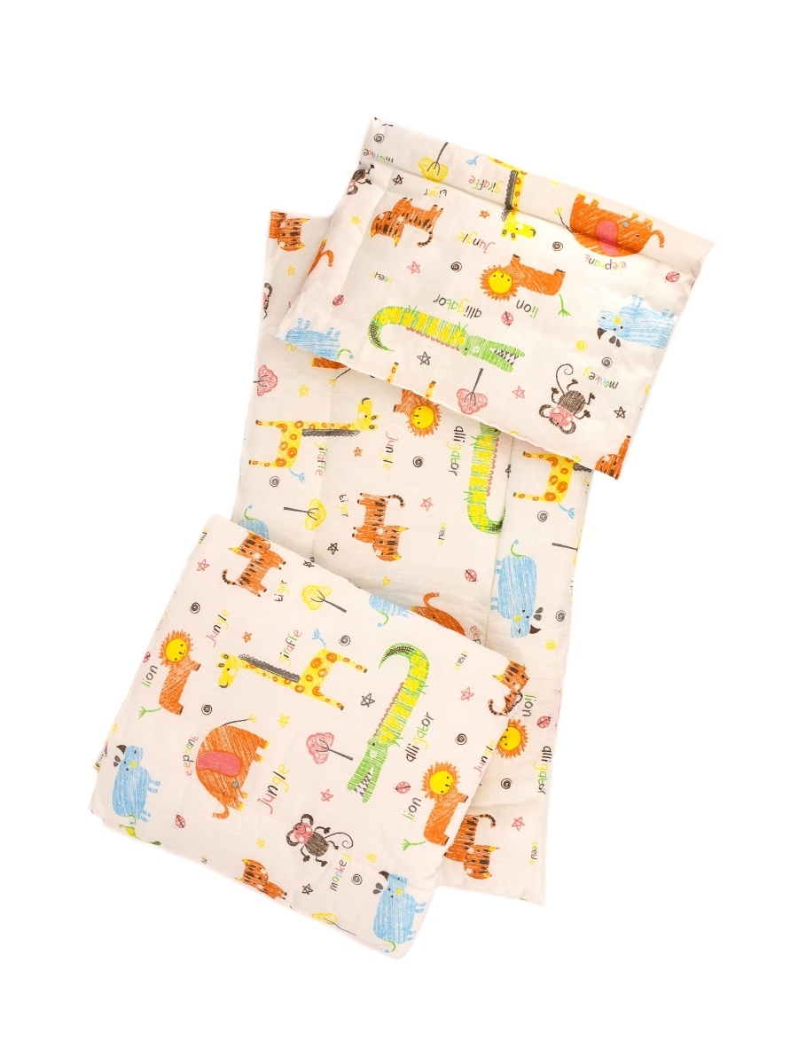 Комплект в коляску для новорожденного Body Pillow матрас, подушка, одеяло jungle комплект в коляску матрасик подушка олени с голубыми пёрышками