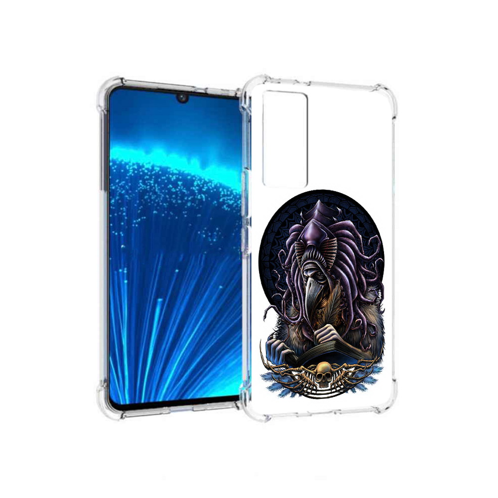

Чехол MyPads Tocco для Vivo V21E умный ворон (PT226954.394.650), Прозрачный, Tocco