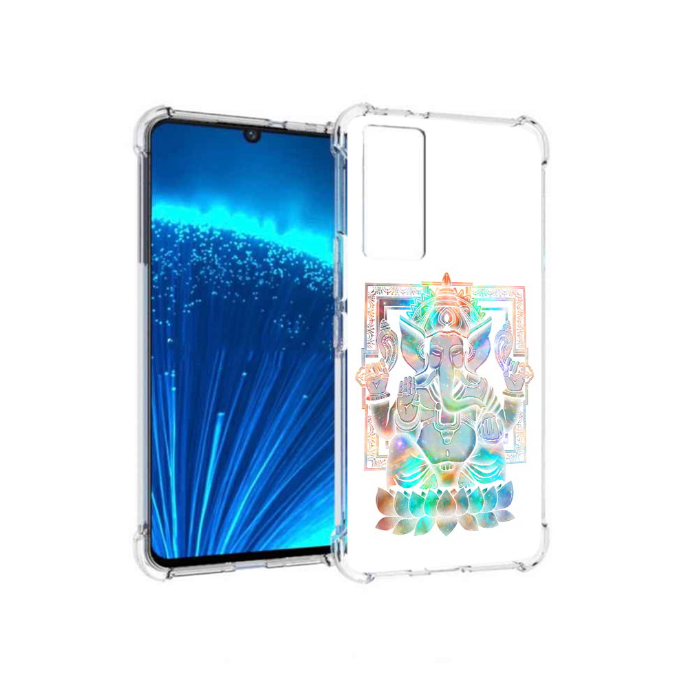 

Чехол MyPads Tocco для Vivo V21E умный слон (PT226954.394.654), Прозрачный, Tocco