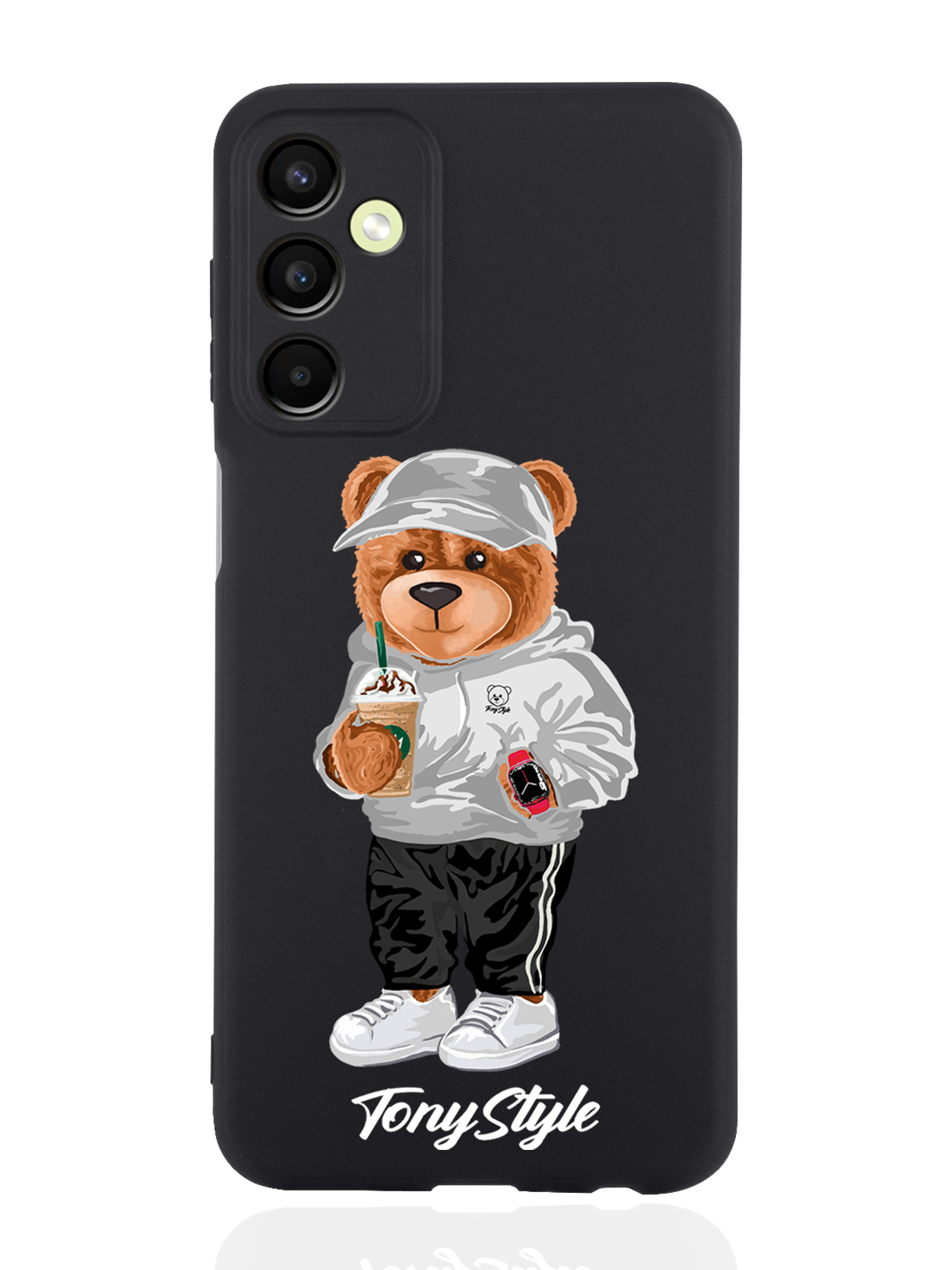 

Чехол Tony Style для Samsung Galaxy A24 Tony Style с кофе черный, Серый;белый;черный