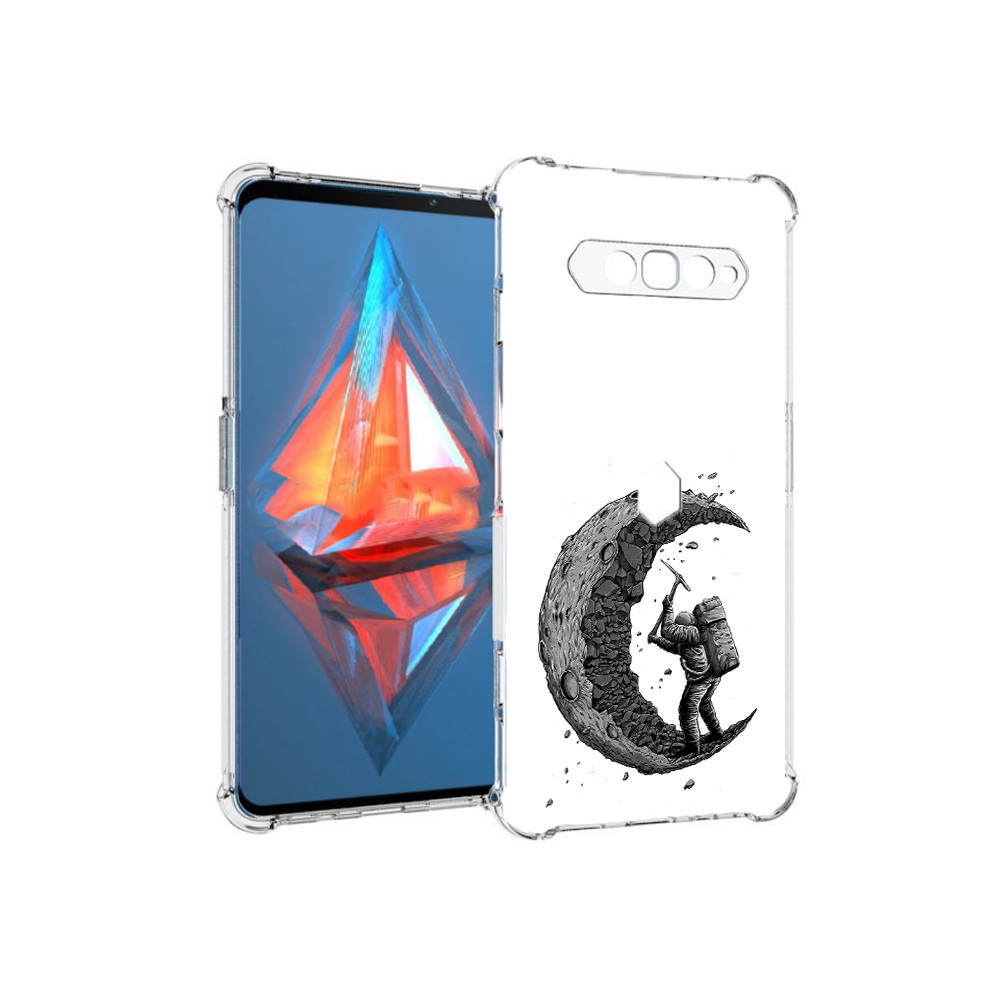 

Чехол MyPads Tocco для Xiaomi Black Shark 4 камненная луна (PT162389.266.384), Прозрачный, Tocco
