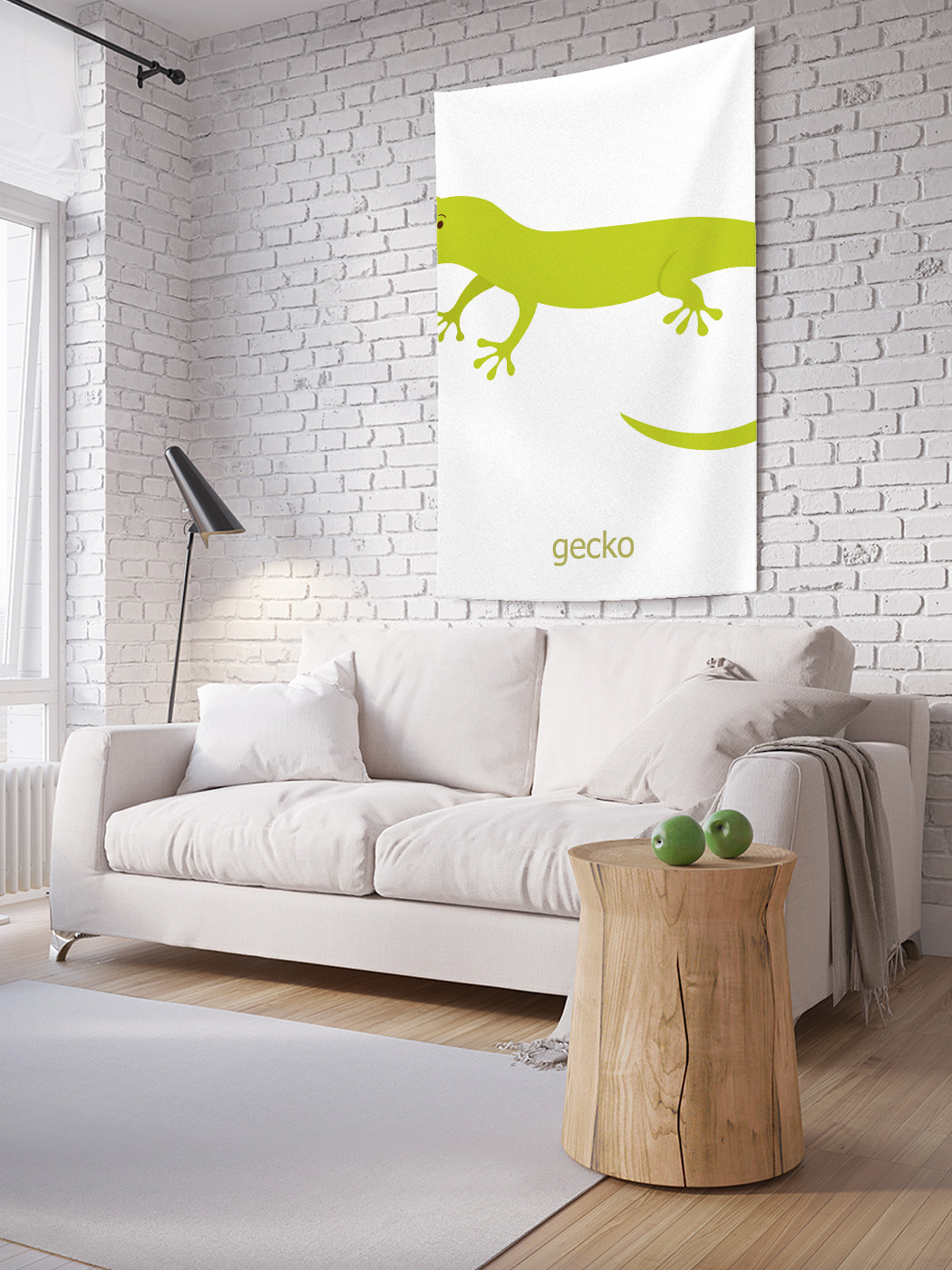 

Вертикальное фотопанно на стену JoyArty Любопытная ящерица 150x200 см, Любопытная ящерица