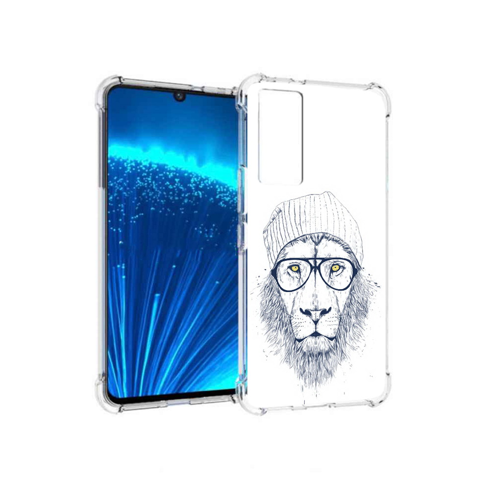 

Чехол MyPads Tocco для Vivo V21E хиппи лев (PT226954.394.663), Прозрачный, Tocco
