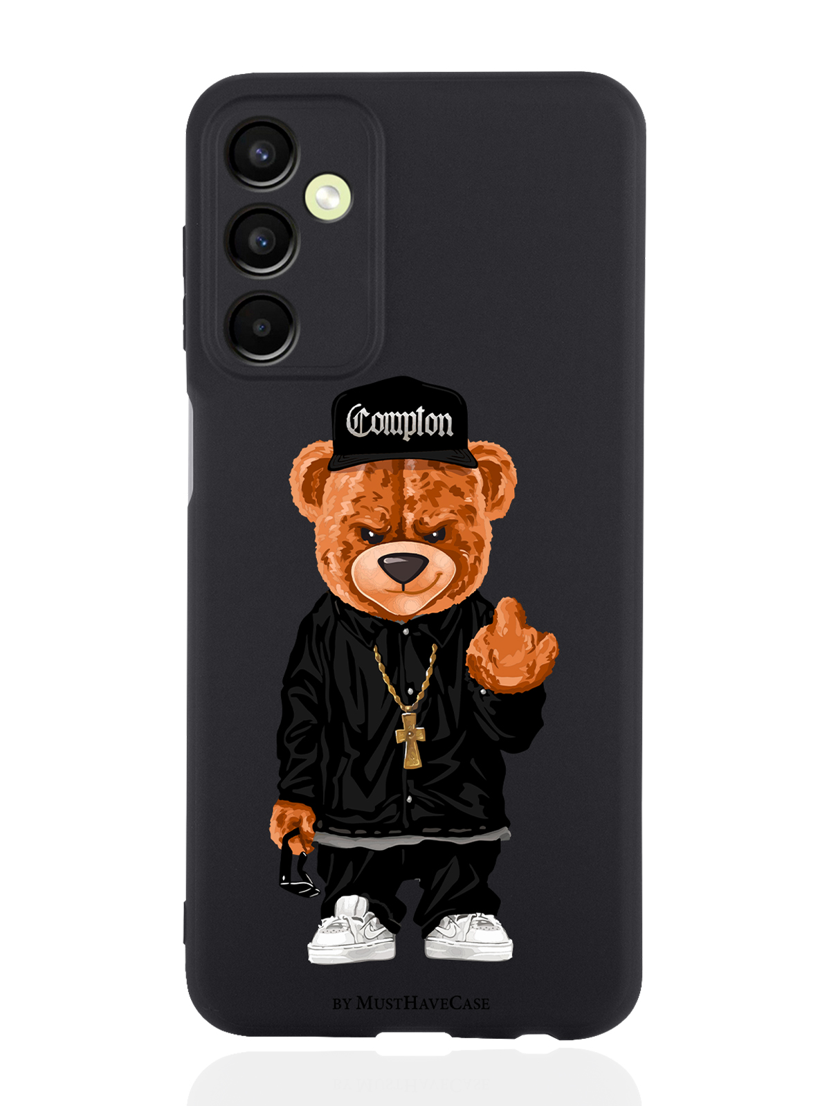 

Чехол MustHaveCase для Samsung Galaxy A24 Мишка Compton черный, Коричневый;черный;белый