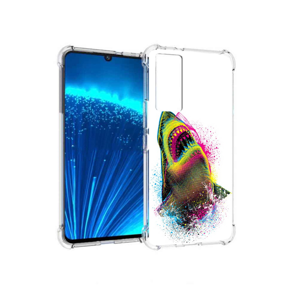 

Чехол MyPads Tocco для Vivo V21E челюсти-2 (PT226954.394.674), Прозрачный, Tocco
