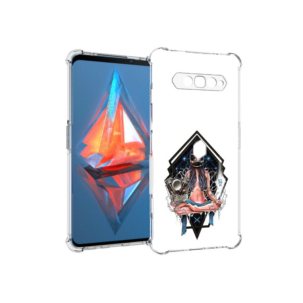 

Чехол MyPads Tocco для Xiaomi Black Shark 4 красивая девушка в шлеме (PT162389.266.406), Прозрачный, Tocco