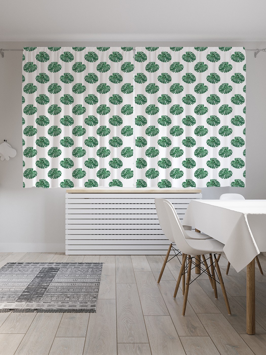 

Шторы JoyArty "Листья монстеры деликатесной", Oxford DeLux, 2 полотна 145x180 см, Листья монстеры деликатесной