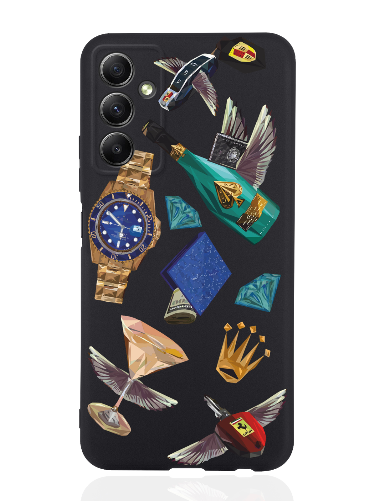 

Чехол MustHaveCase для Samsung Galaxy A34 Luxury lifestyle черный, Разноцветный