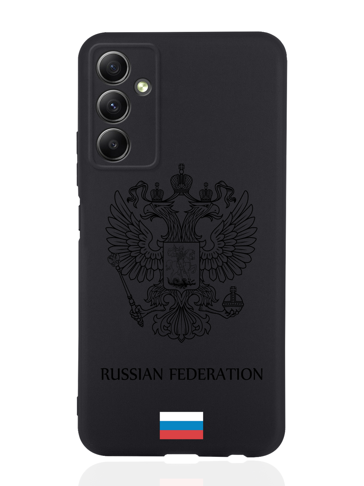 

Чехол MustHaveCase для Samsung Galaxy A34 Черный лаковый Герб Россия черный