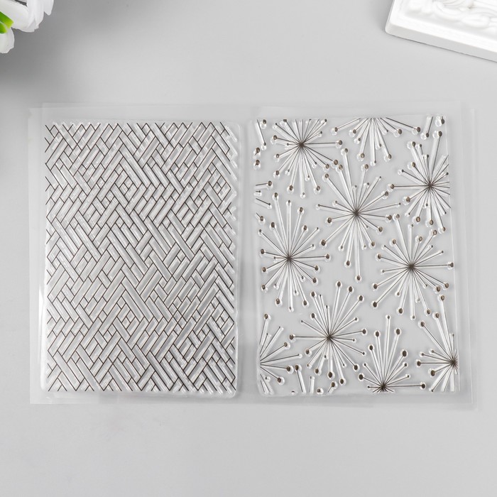 

Штамп для творчества силикон "Одуванчики и кирпичики" 16х11 см