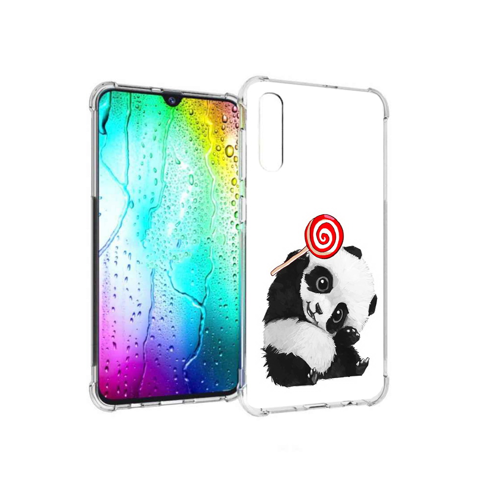 

Чехол MyPads Tocco для Samsung Galaxy A30s панда с леденцом (PT226907.519.534), Прозрачный, Tocco