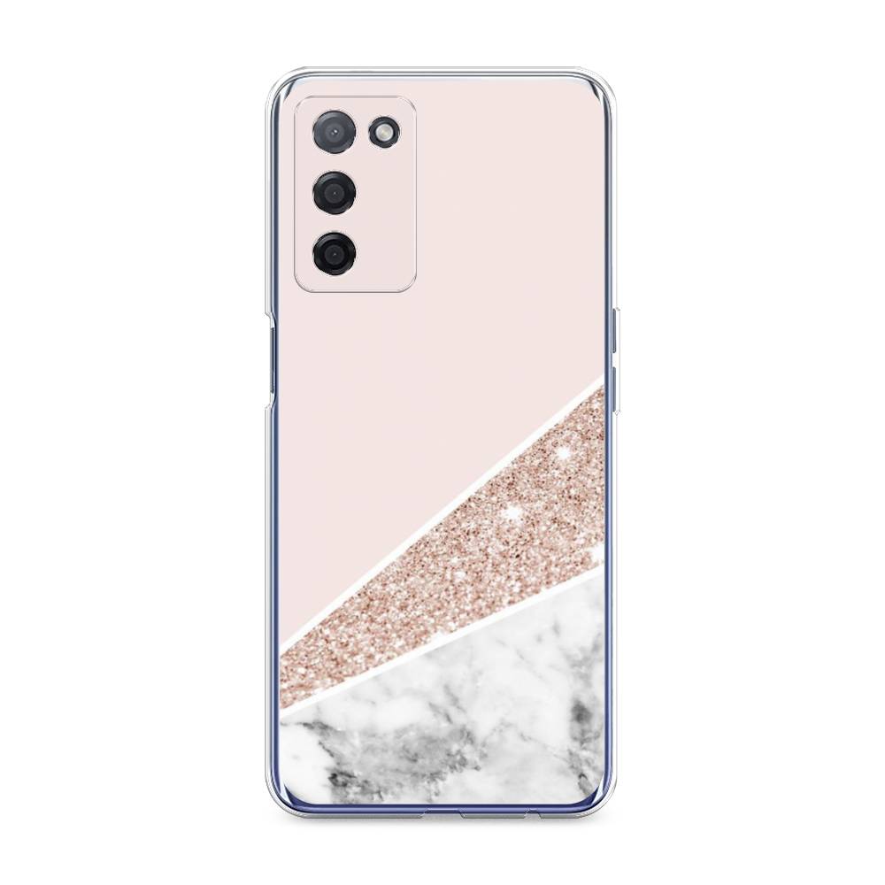 

Чехол на Oppo A55 5G "Блестящий розовый мрамор", 256250-3