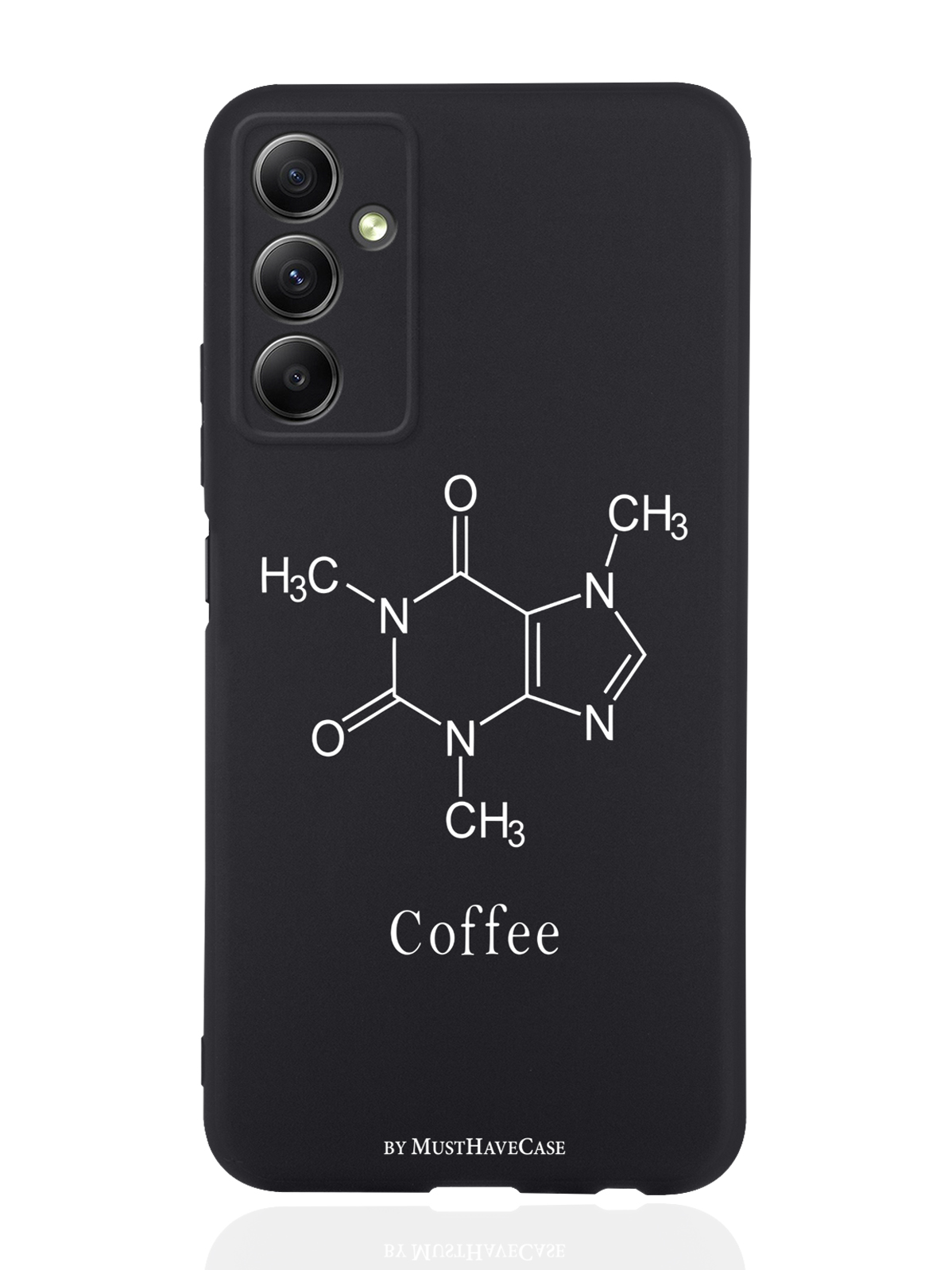 

Чехол MustHaveCase для Samsung Galaxy A34 Молекула кофе черный, Черный;белый