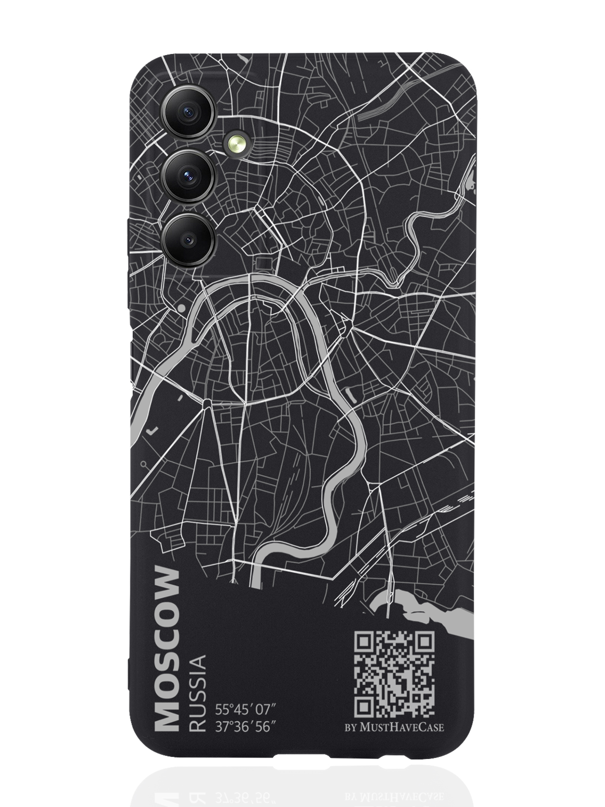 Чехол MustHaveCase для Samsung Galaxy A34 Карта Москвы черный