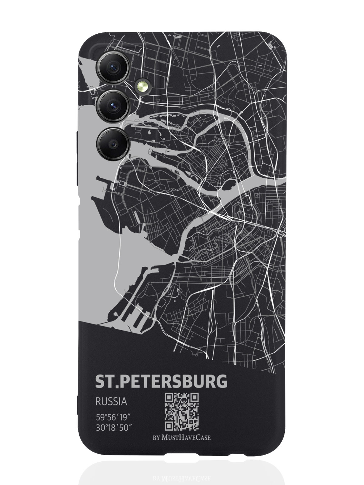 

Чехол MustHaveCase для Samsung Galaxy A34 Карта Санкт-Петербурга черный, Серый;черный