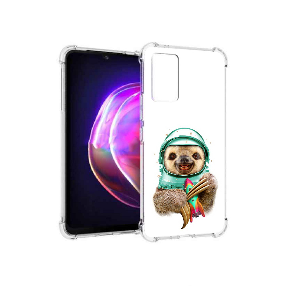 

Чехол MyPads Tocco для Vivo V21 Ленивец астронавт (PT161781.395.104), Прозрачный, Tocco