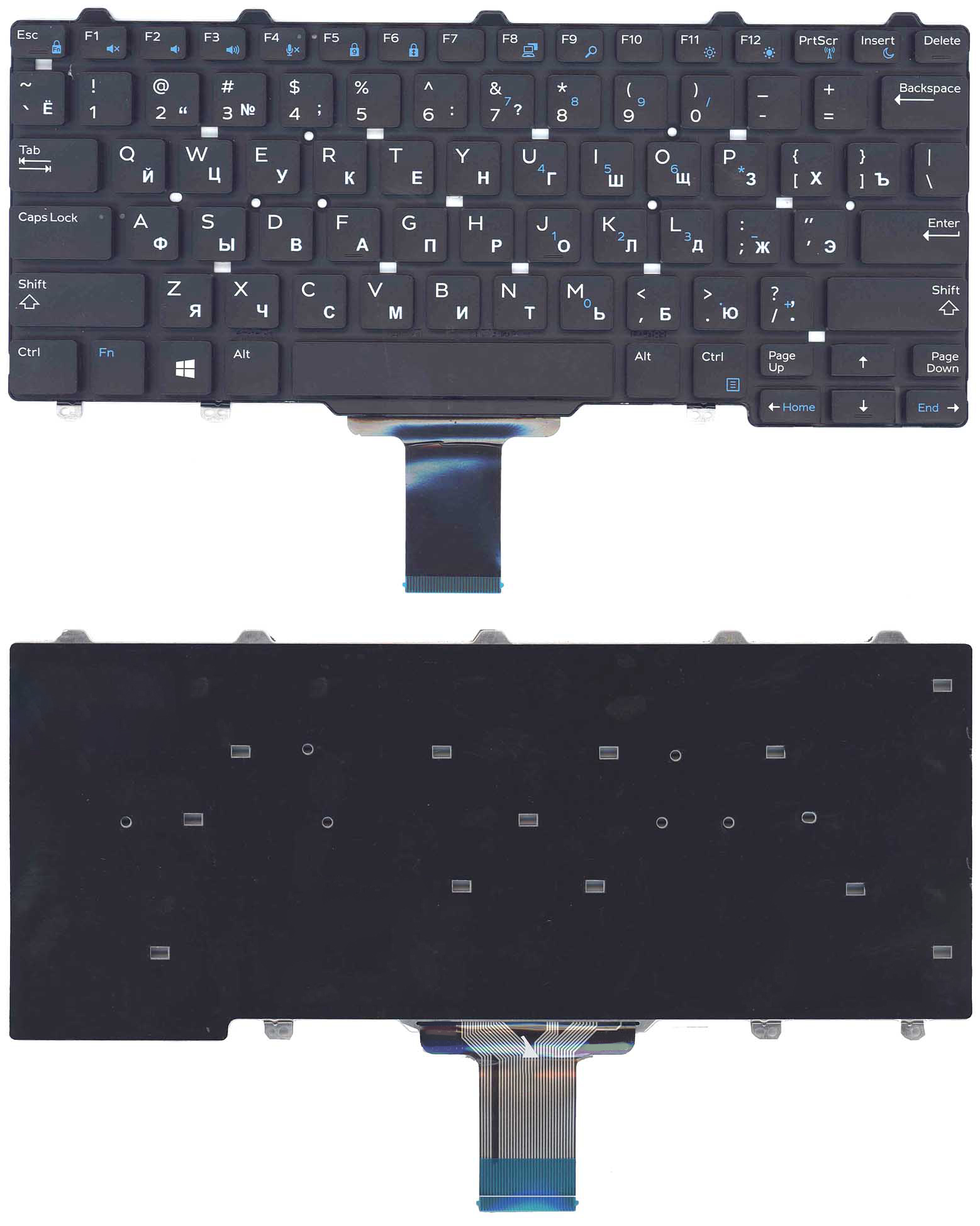 

Клавиатура OEM для ноутбука Dell E5250/E7250 черная, без подсветки
