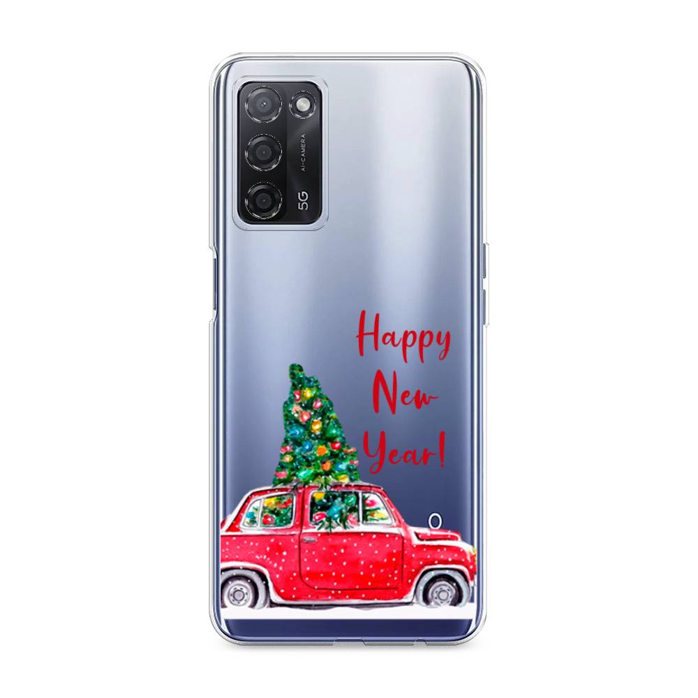 

Чехол на Oppo A55 5G "Happy New Year", Красный;зеленый, 256250-5