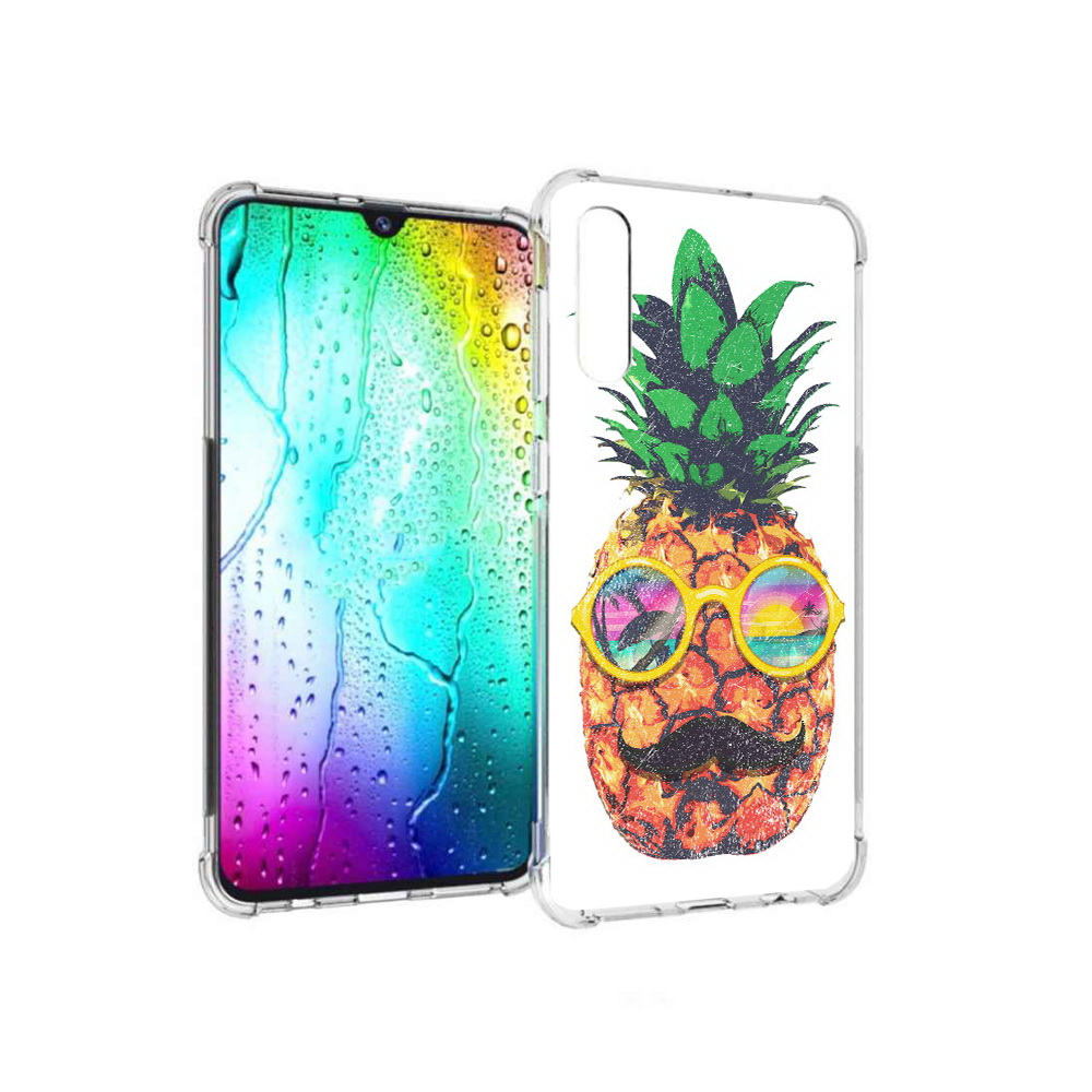 

Чехол MyPads Tocco для Samsung Galaxy A30s прикольный ананас с лицом (PT226907.519.556), Прозрачный, Tocco