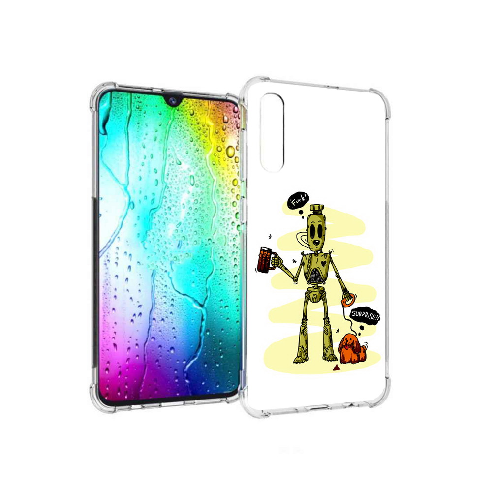 Чехол MyPads Tocco для Samsung Galaxy A30s прикольный робот (PT226907.519.557)