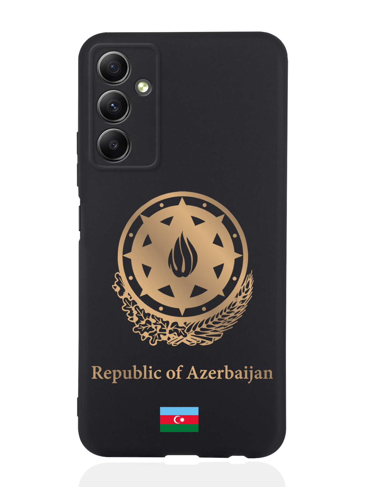 

Чехол SignumCase для Samsung Galaxy A34 Золотой Герб Азербайджана черный, Золотистый;черный