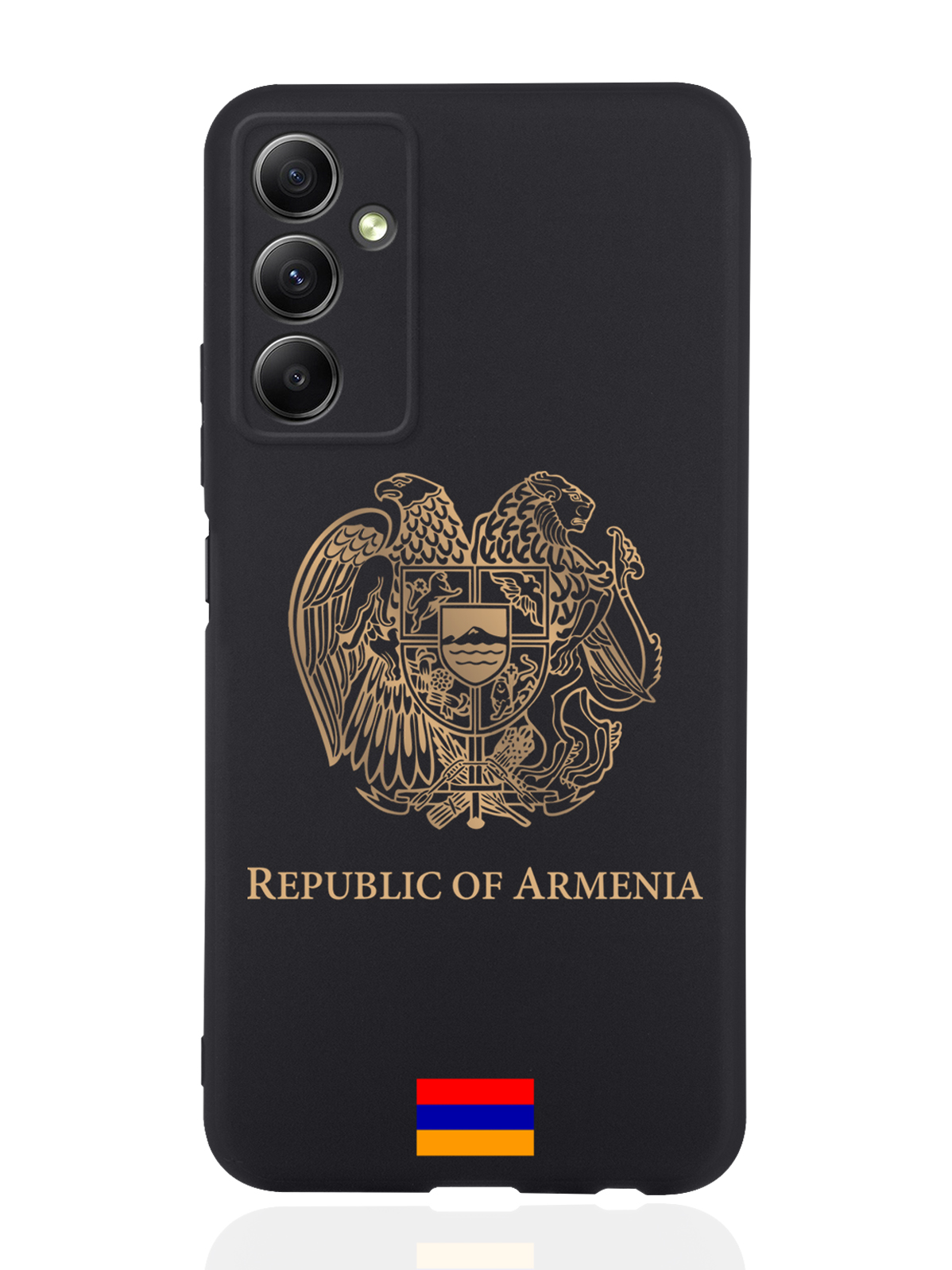 

Чехол SignumCase для Samsung Galaxy A34 Золотой Герб Армении черный, Золотистый;черный