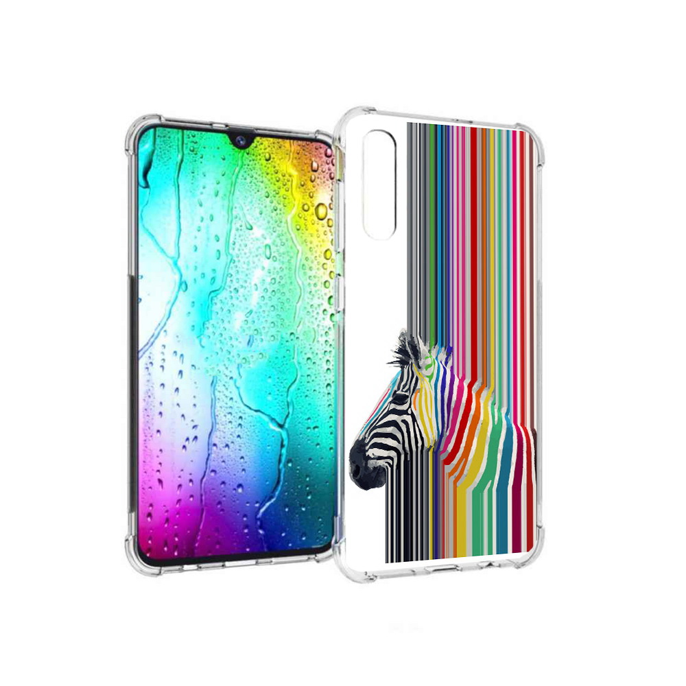 

Чехол MyPads Tocco для Samsung Galaxy A30s радужная зебра (PT226907.519.565), Прозрачный, Tocco