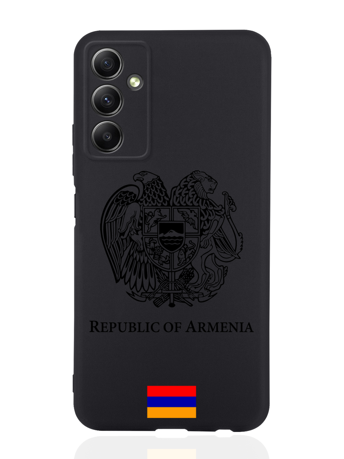 

Чехол SignumCase для Samsung Galaxy A34 Черный лаковый Герб Армении черный