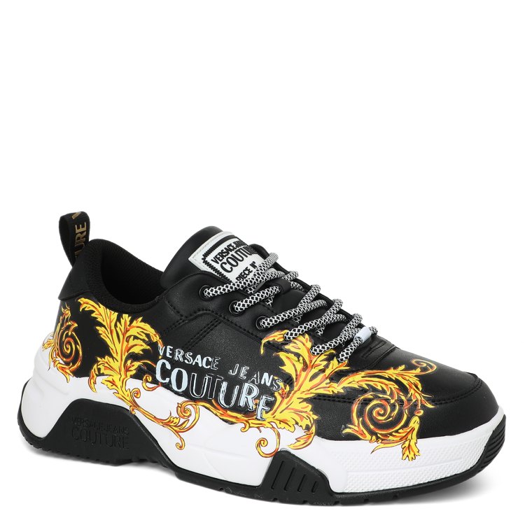 

Кроссовки мужские Versace Jeans Couture 74YA3SF1 черные 42 EU, Черный, 74YA3SF1