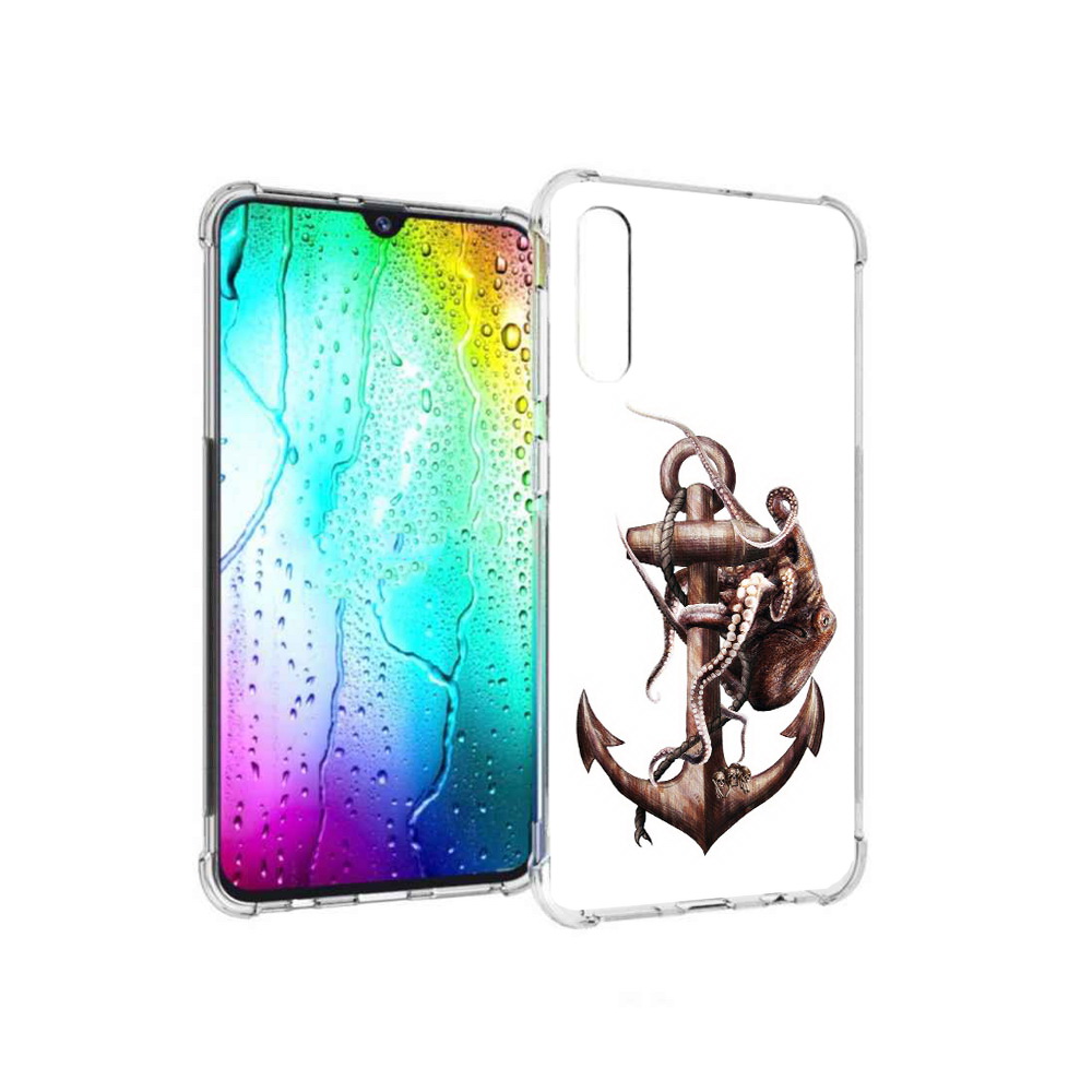 

Чехол MyPads Tocco для Samsung Galaxy A30s ржавый якорь (PT226907.519.579), Прозрачный, Tocco