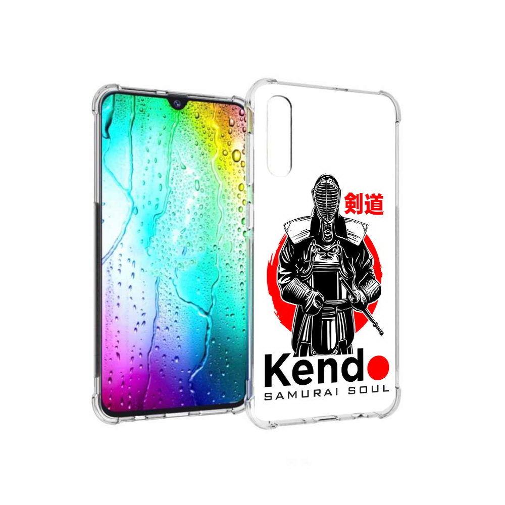 

Чехол MyPads Tocco для Samsung Galaxy A30s рисованый самурай (PT226907.519.581), Прозрачный, Tocco