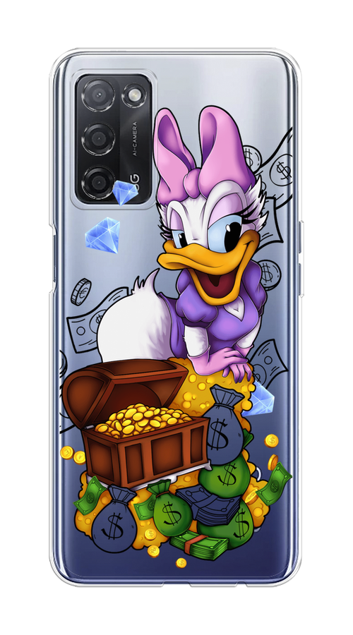 

Чехол на Oppo A55 5G "Rich Daisy Duck", Коричневый;белый;фиолетовый, 256250-6