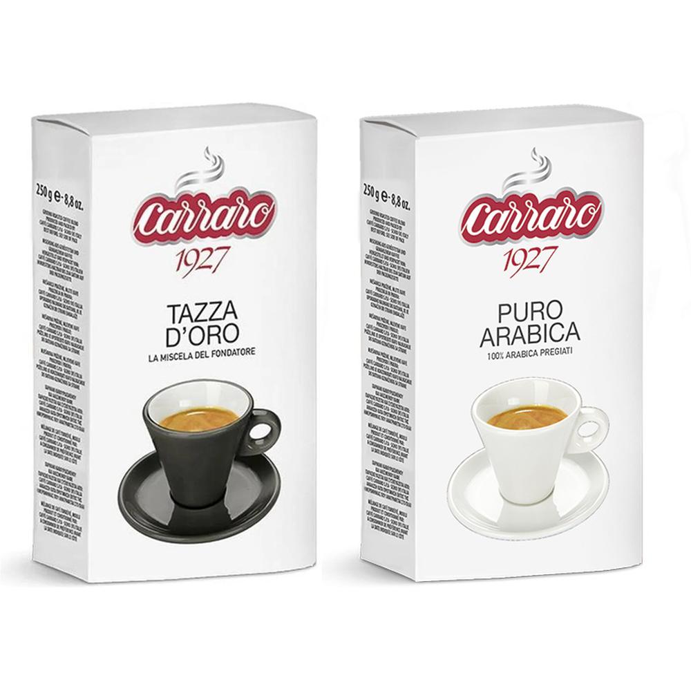 

Кофе молотый Carraro Qualita Oro 250 гр + Carraro Arabica 100% 250 гр