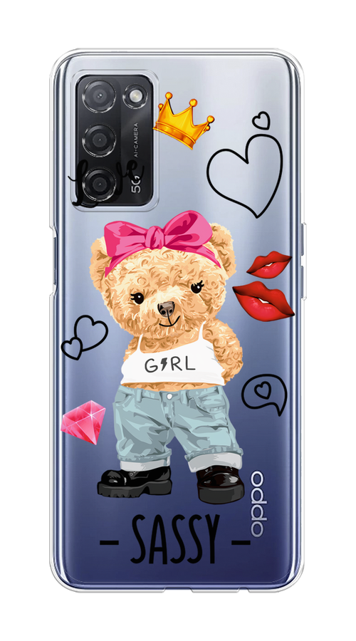 

Чехол на Oppo A55 5G "Sugar Mommy", Голубой;белый;розовый, 256250-6