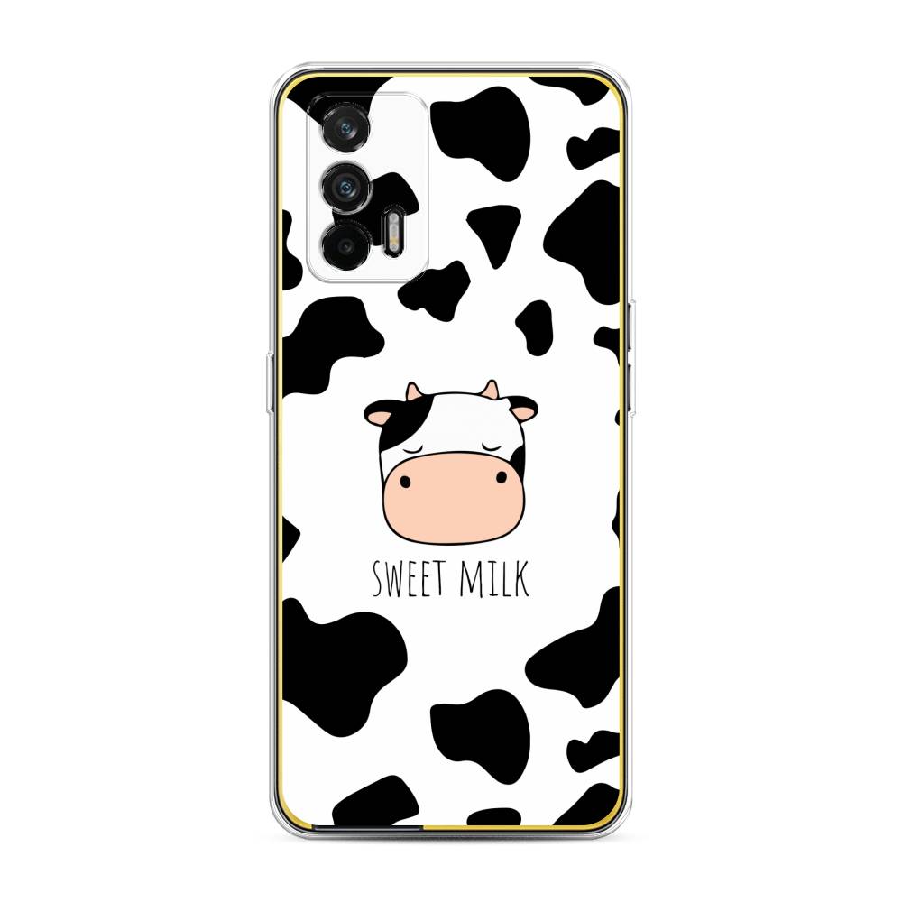 

Чехол на Oppo Realme GT "Sweet milk", Розовый;белый;черный, 256350-1