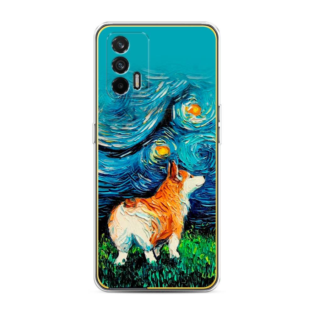 

Чехол на Oppo Realme GT "Корги звёздная ночь", Коричневый;белый;зеленый, 256350-1