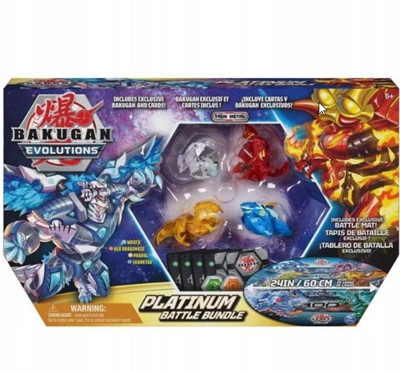 

Игровой набор Bakugan Battle Bundle Platinum Эволюция Бакуган 6066052, 20140222, Battle Bundle Platinum