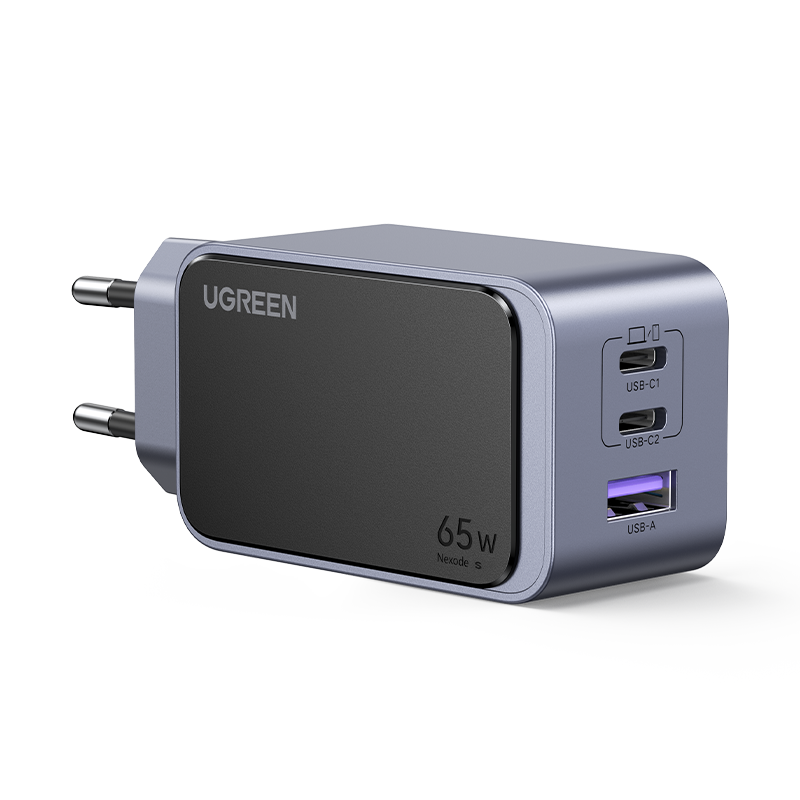 

Сетевое зарядное устройство uGreen X553 Nexode S 1x USB Type A, 2xUSB Type-C 3.25 А серый, X553 Nexode S