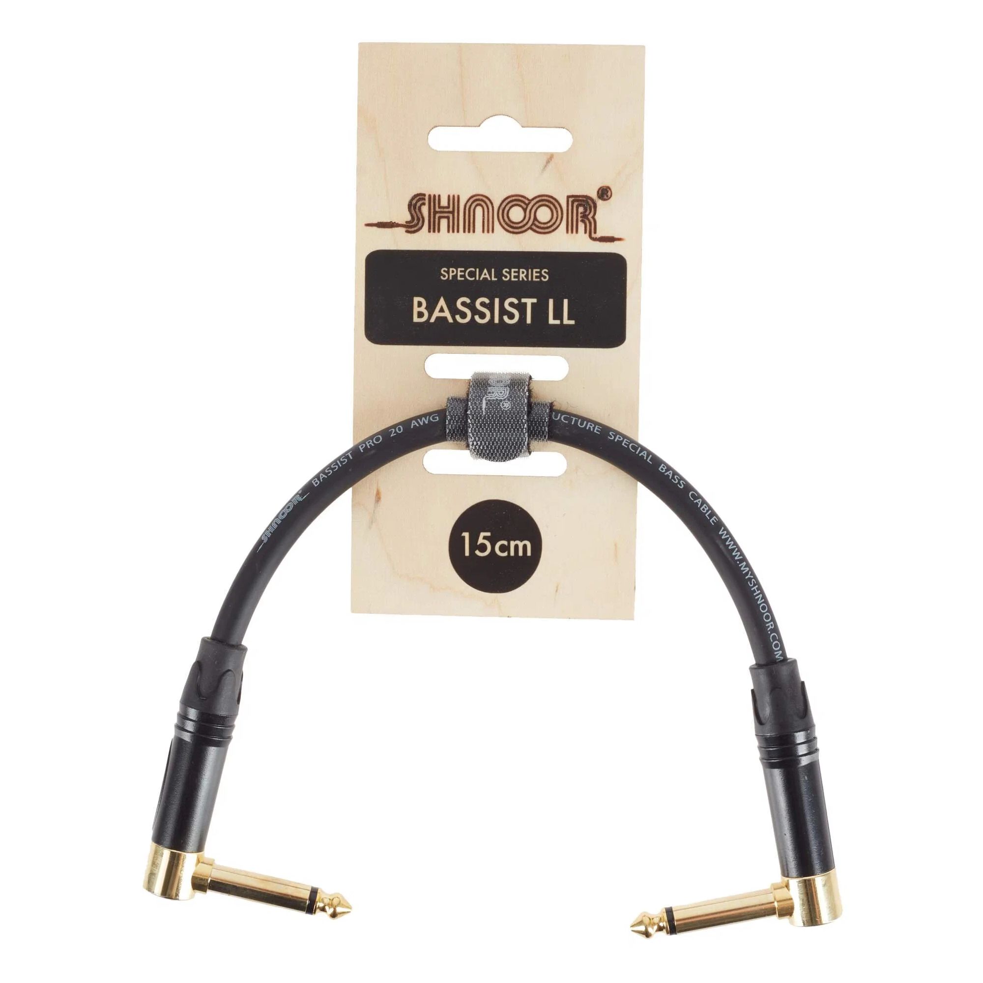 Инструментальный басовый патч-кабель SHNOOR, 15 см