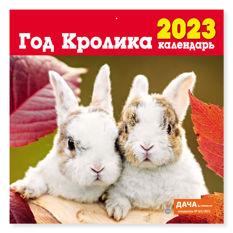 

Календарь настенный перекидной на 2023 год Год кролика, 29.5 см х 29.,5 см, Год кролика