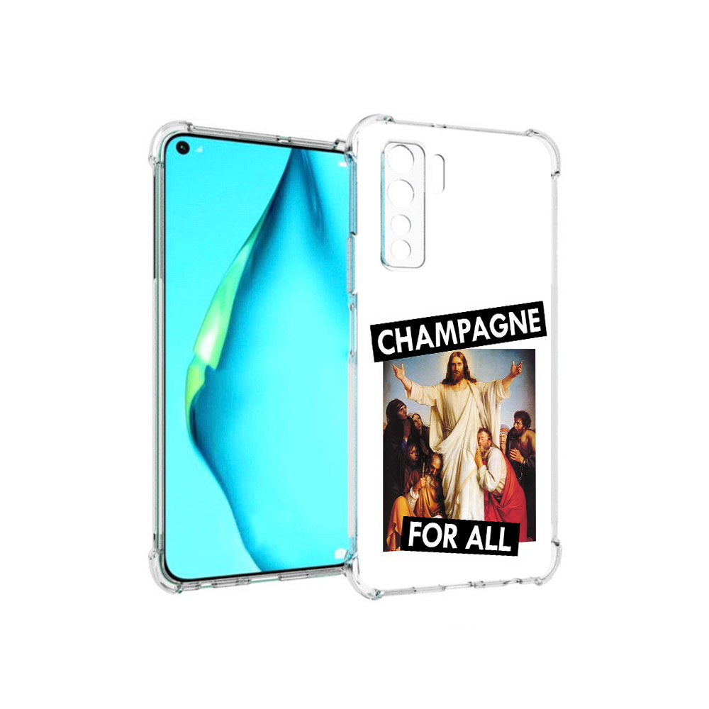 Чехол MyPads Tocco для Huawei Nova 7 SE шампанское