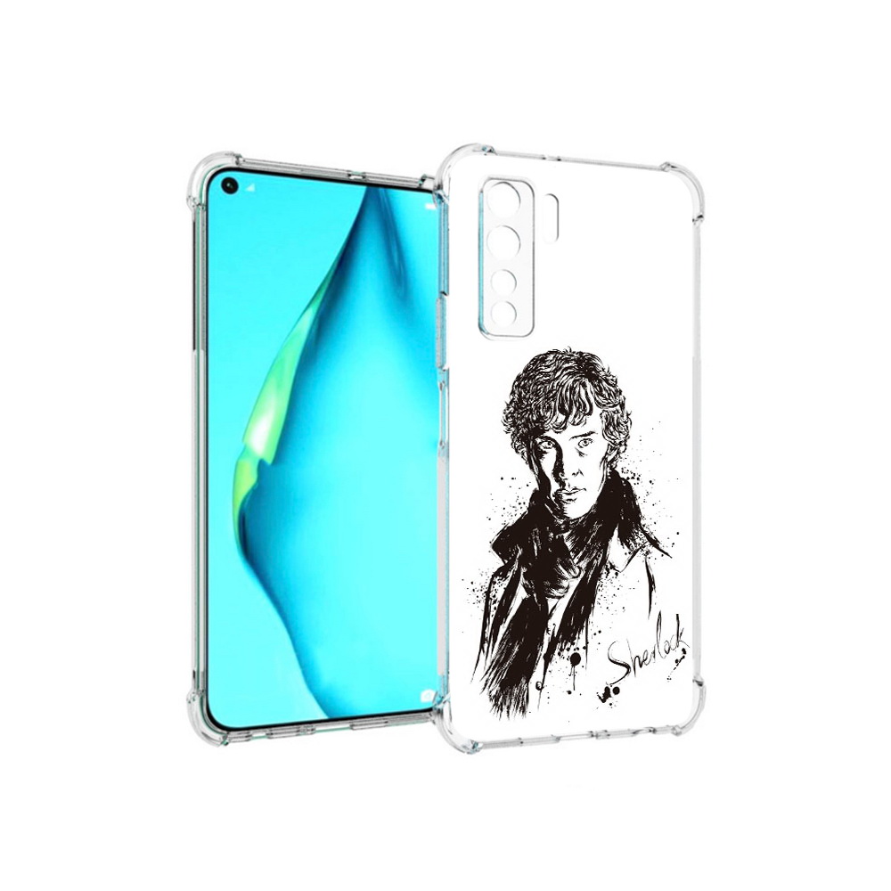 

Чехол MyPads Tocco для Huawei Nova 7 SE шерлок холмс портрет, Прозрачный, Tocco