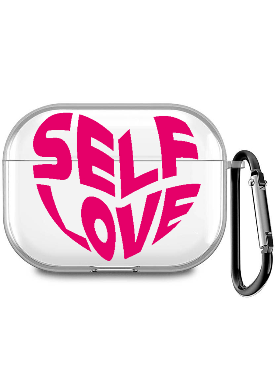 

Чехол для Airpods Pro, Pro 2 с принтом "Self Love", Прозрачный;розовый, 200008679