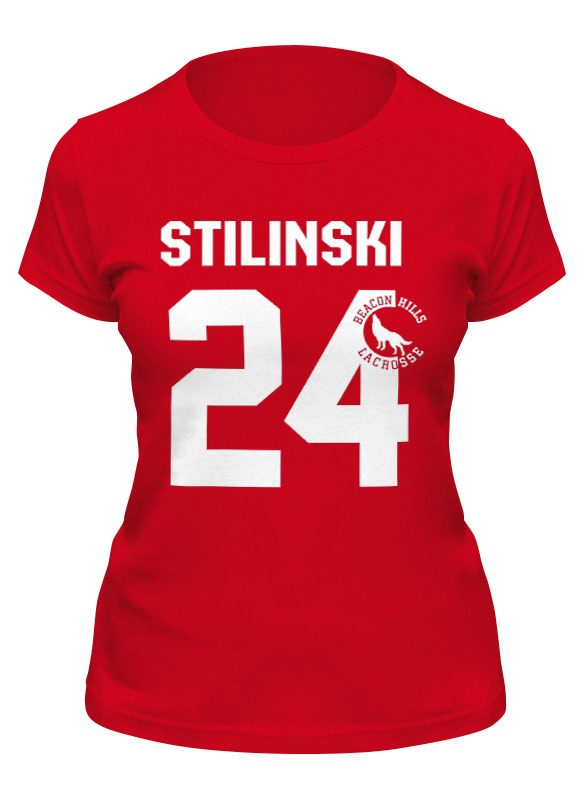 

Футболка женская Printio Stilinski 24 красная S, Красный, Stilinski 24