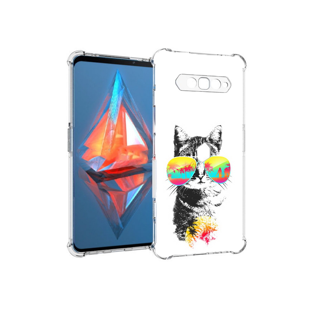 

Чехол MyPads Tocco для Xiaomi Black Shark 4 крутой кот (PT162389.266.425), Прозрачный, Tocco